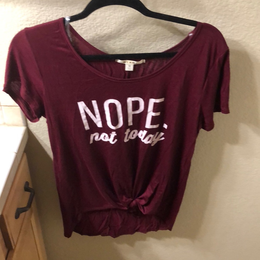 “Nope not today” Graphic tee